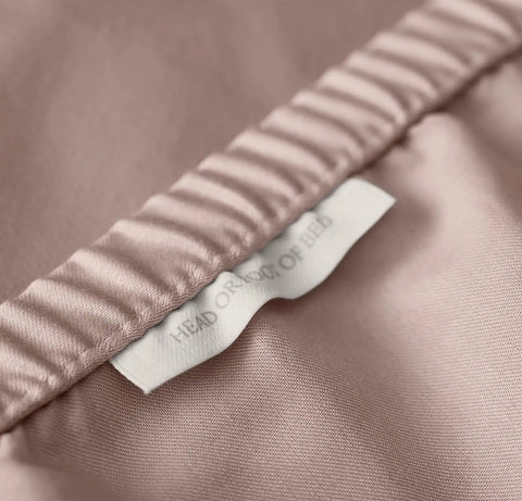 Percale Hemmed Sheet Set Dusty Rose