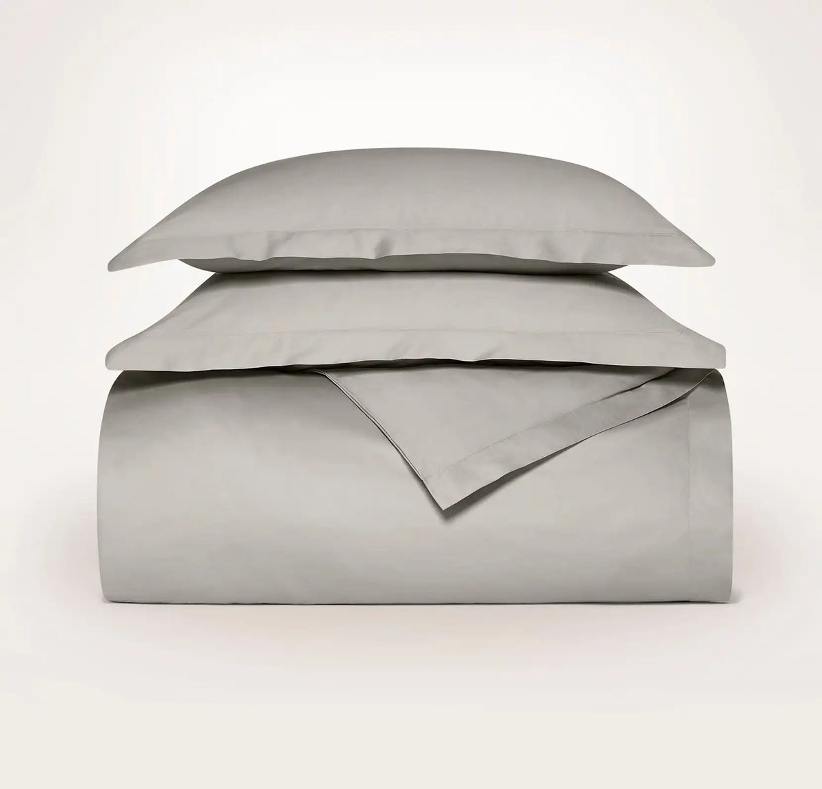 Signature Hemmed Duvet Set Pewter