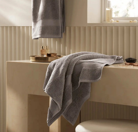 Plush Hand Towels (Pair) Stone