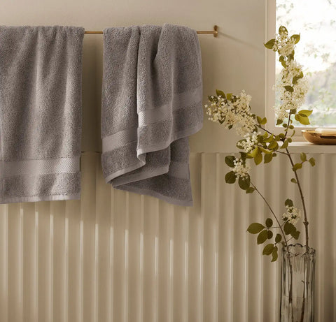 Plush Hand Towels (Pair) Stone