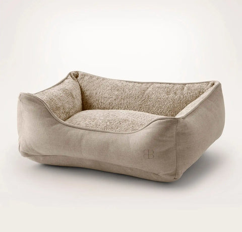 Piped Edge Pet Bed Biscuit