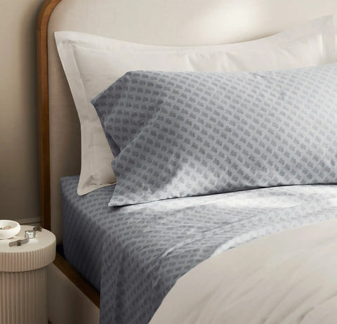 Signature Hemmed Pillowcase Set Bluestone Marigolds