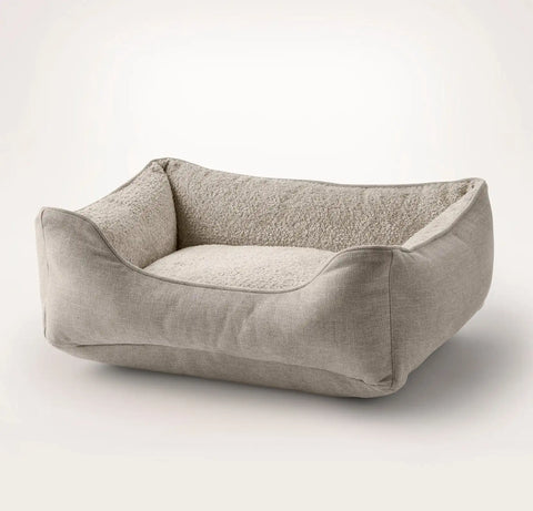 Piped Edge Pet Bed Bone