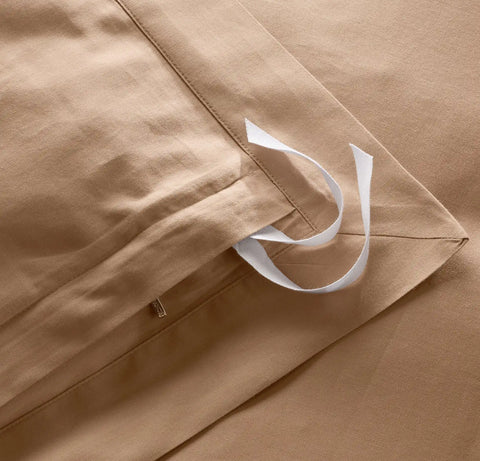 Signature Hemmed Duvet Set Camel