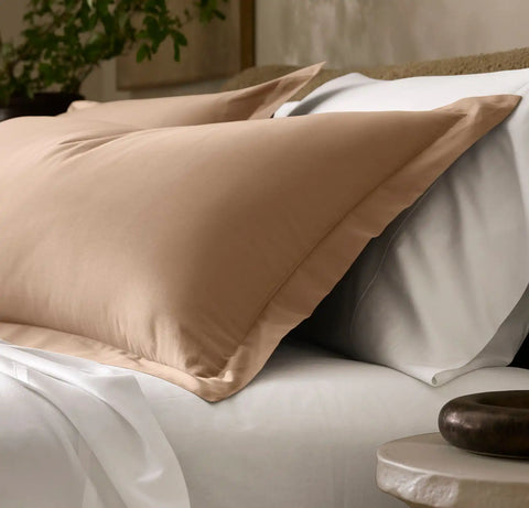 Signature Hemmed Duvet Set Camel