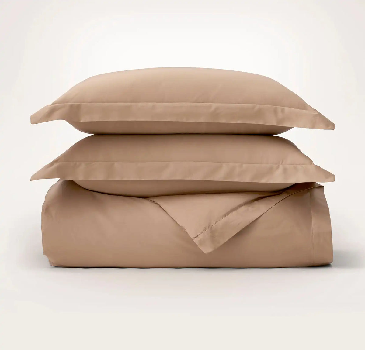 Signature Hemmed Duvet Set Camel