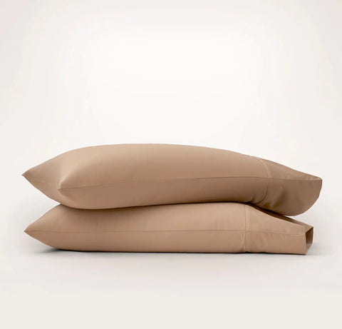 Signature Hemmed Pillowcase Set Camel