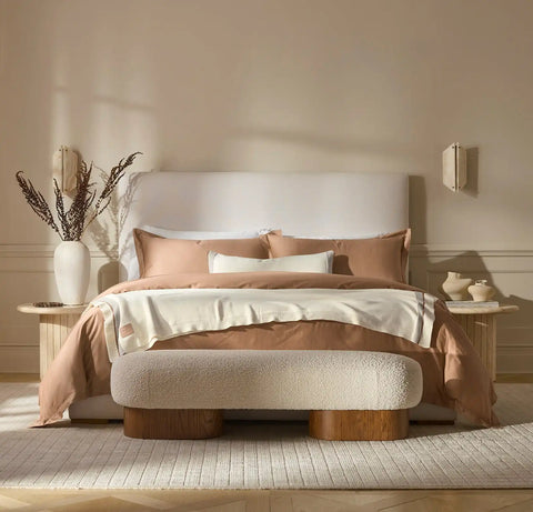Court Knit Throw Blanket Cream