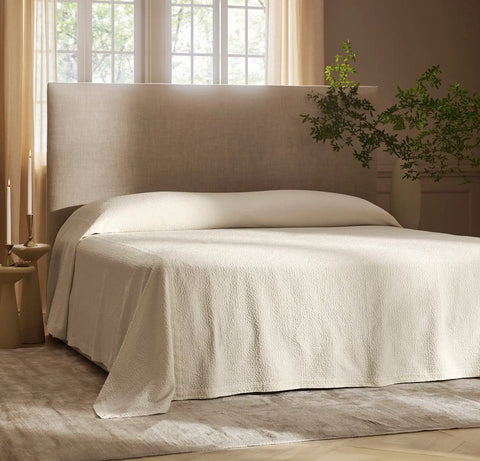 Dappled Vela Classic Coverlet Cream