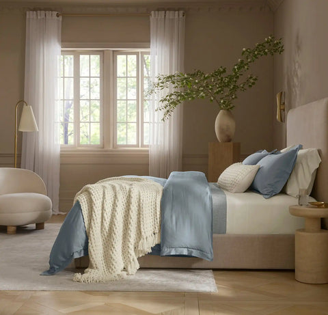 Modern Crochet Bed Blanket Shore
