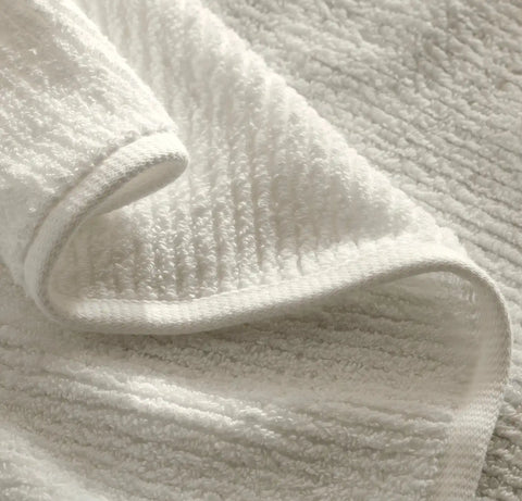 Turkish Ribbed Washcloths (Pair) Cream