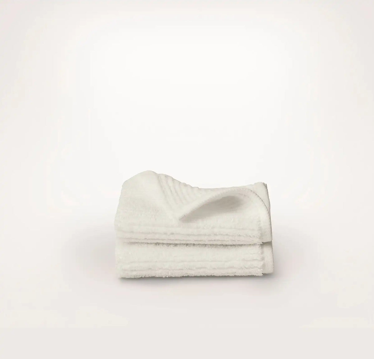 Turkish Ribbed Washcloths (Pair) Cream