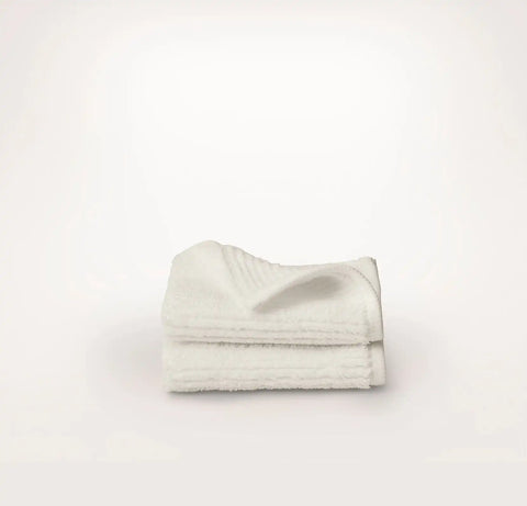 Turkish Ribbed Washcloths (Pair) Cream