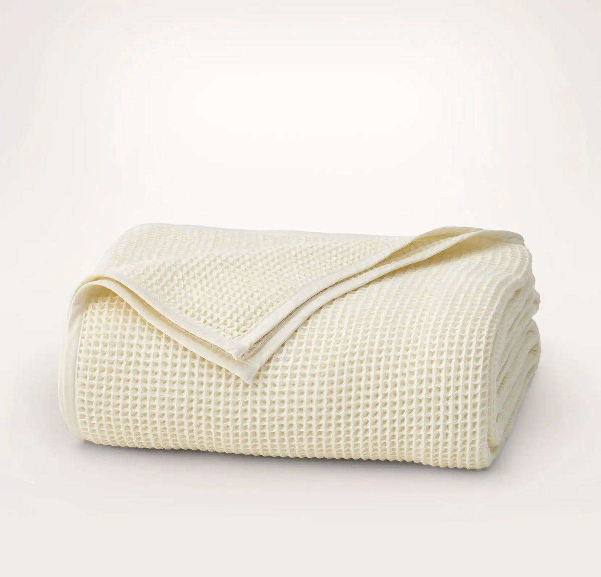 Waffle Bed Blanket Cream