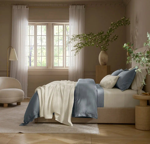 Waffle Bed Blanket Cream