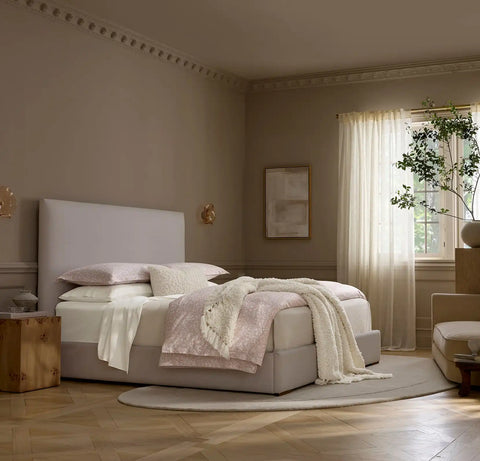 Signature Hemmed Duvet Set Dusty Rose Garden