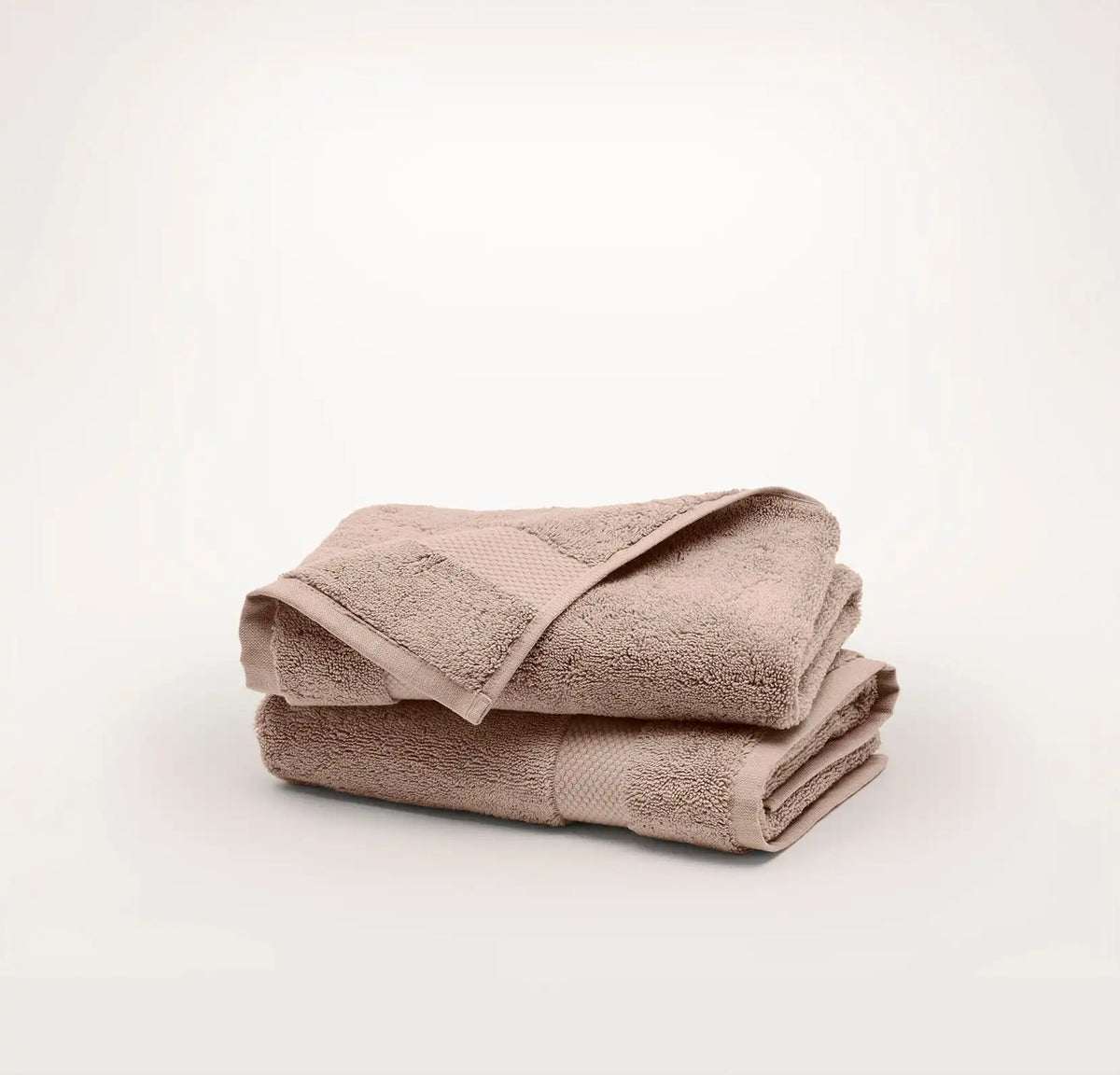 Plush Hand Towels (Pair) Dusty Rose