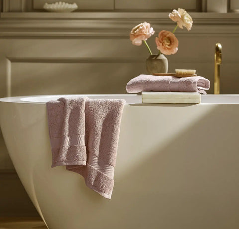 Plush Hand Towels (Pair) Dusty Rose