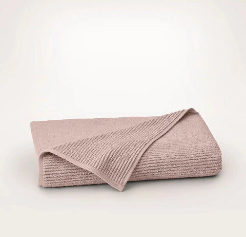 Turkish Ribbed Bath Sheet Dusty Rose