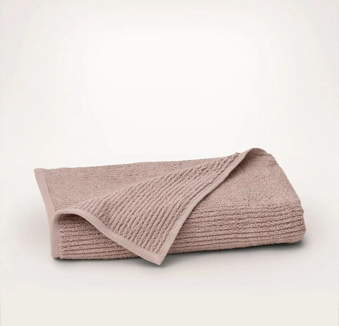 Turkish Ribbed Bath Towel Dusty Rose