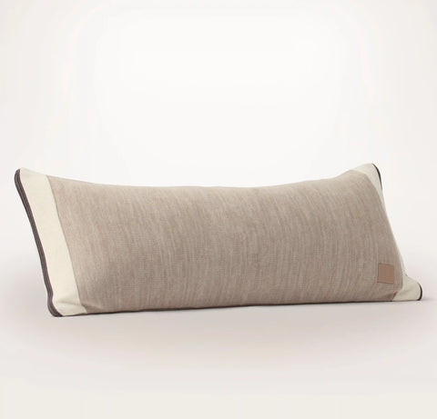 Court Knit Pillow Cover Heathered Oatmeal