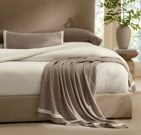 Court Knit Pillow Cover Heathered Oatmeal