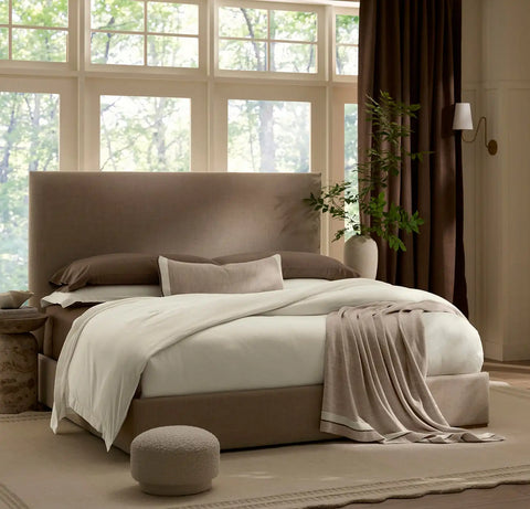 Court Knit Throw Blanket Heathered Oatmeal