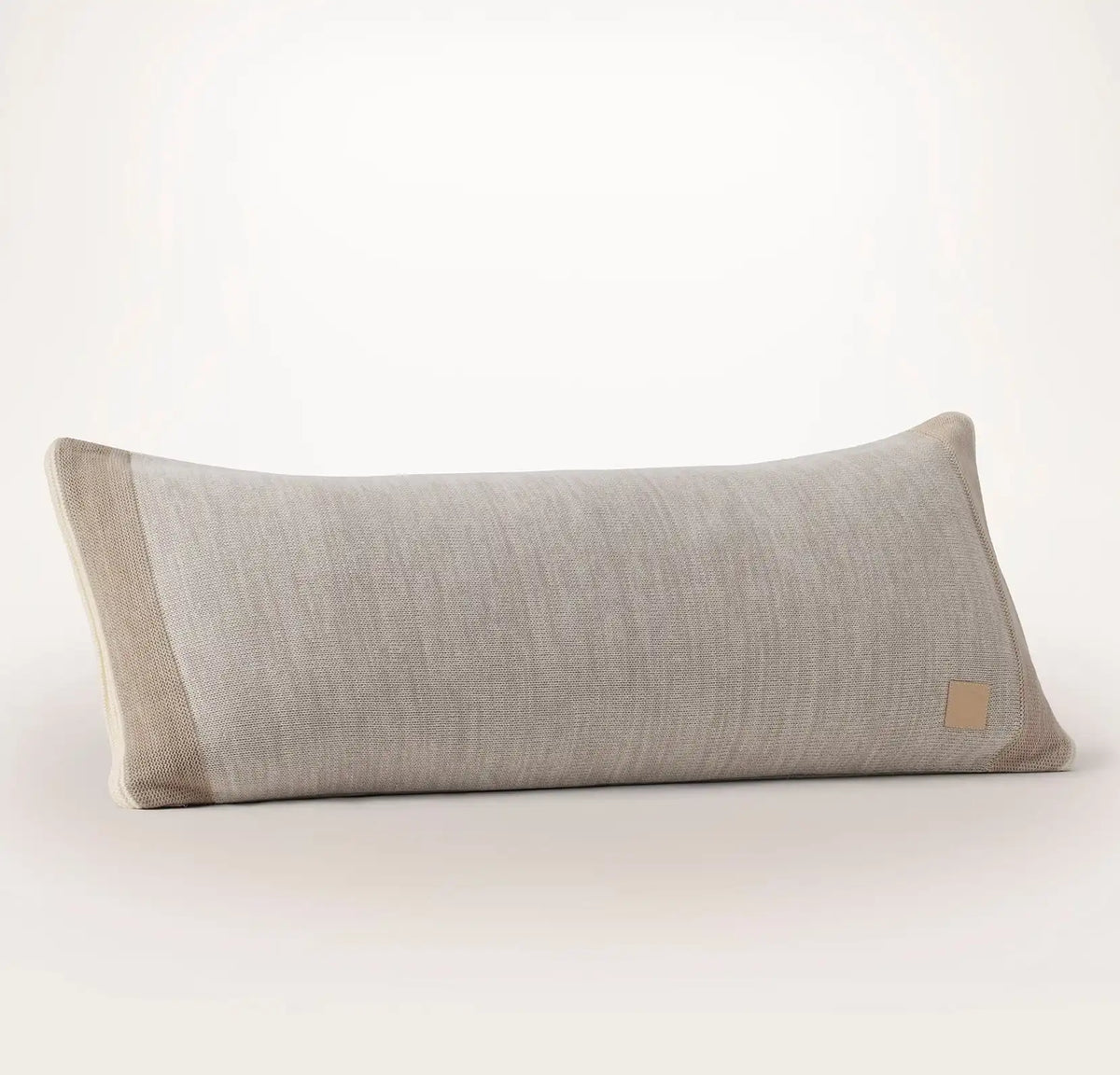Court Knit Pillow Cover Heathered Pewter