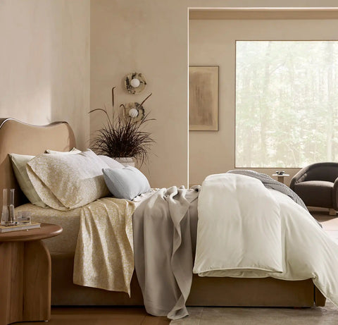 Signature Hemmed Pillowcase Set Honey Garden