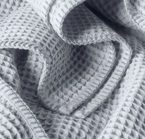 Waffle Bed Blanket Hydrangea/Bay Whipstitch