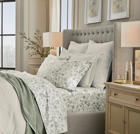 Signature Hemmed Pillowcase Set Juniper Botanical