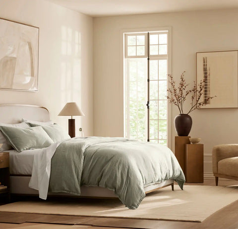 Linen Duvet Set Sageleaf
