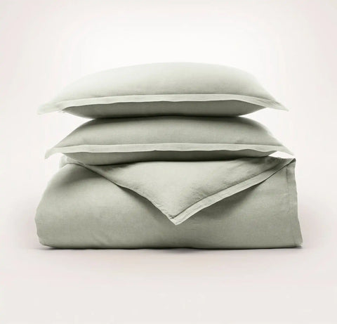 Linen Duvet Set Sageleaf