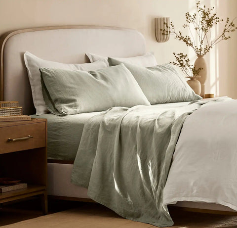 Linen Pillowcase Set Sageleaf