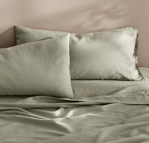 Linen Pillowcase Set Sageleaf