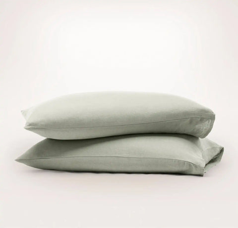 Linen Pillowcase Set Sageleaf