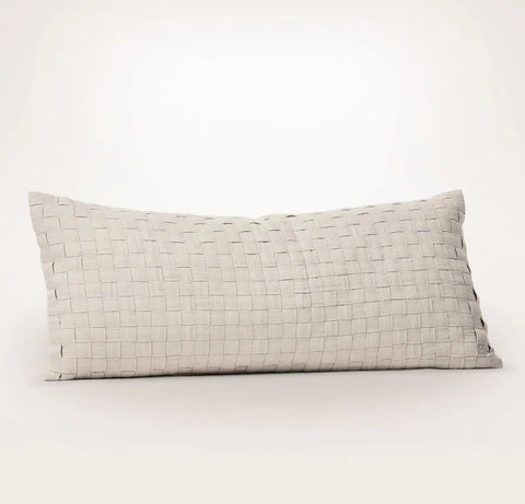Linen Woven Icon Pillow Cover Melange Natural