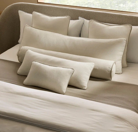Threadmark Pillow Cover Soft White/Melange Natural