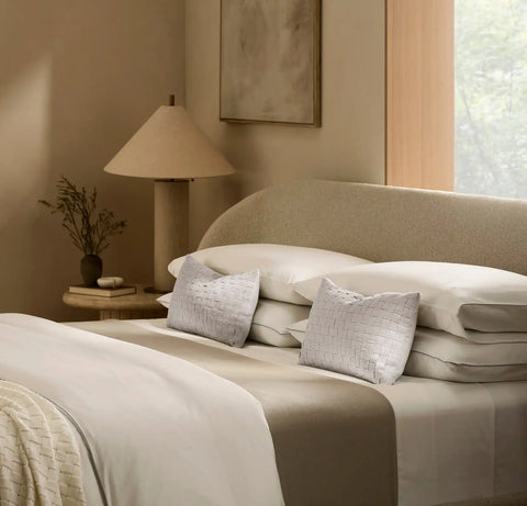Linen Woven Icon Pillow Cover Melange Shore