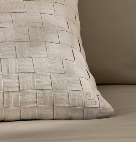 Linen Woven Icon Pillow Cover Melange Shore