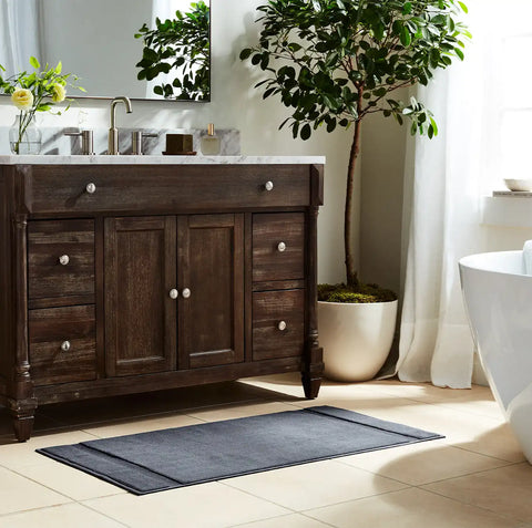 Plush Bath Mat Mineral