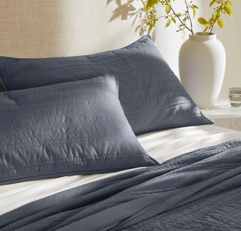 Signature Stripe Quilt Set Mineral
