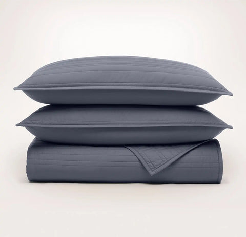 Signature Stripe Quilt Set Mineral