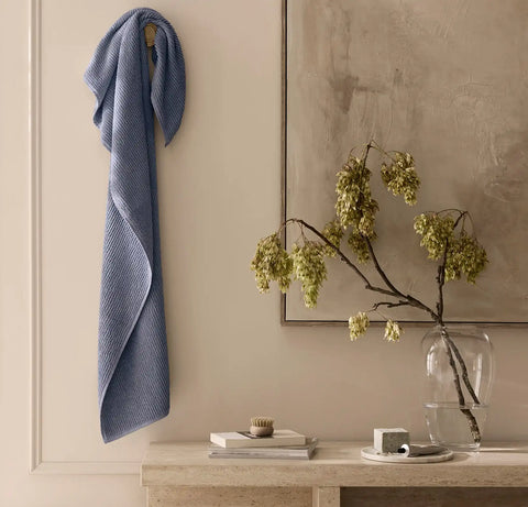 Turkish Ribbed Bath Towel Mineral