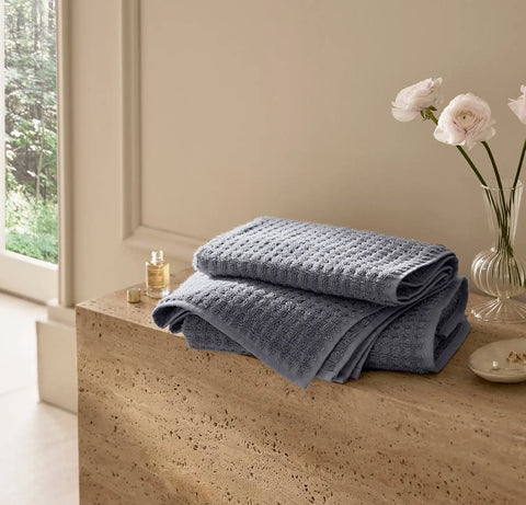 Turkish Waffle Hand Towels (Pair) Mineral