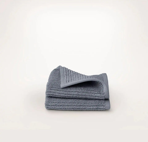 Turkish Ribbed Washcloths (Pair) Mineral