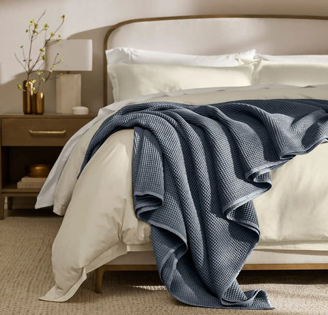Waffle Bed Blanket Mineral