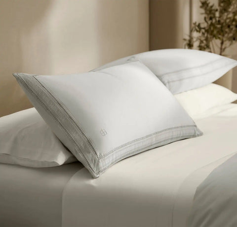 Signature Embellished Duvet Set Mist/Mist Ladder Stitch