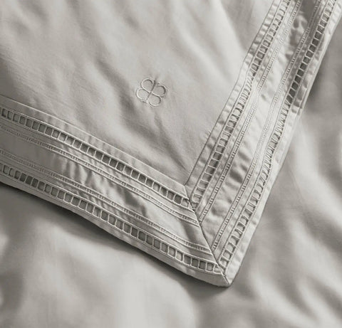 Signature Embellished Duvet Set Mist/Mist Ladder Stitch