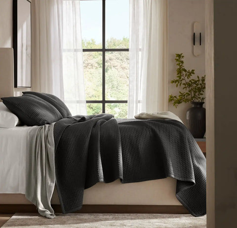 Signature Textured Stitch Quilted Sham Night
